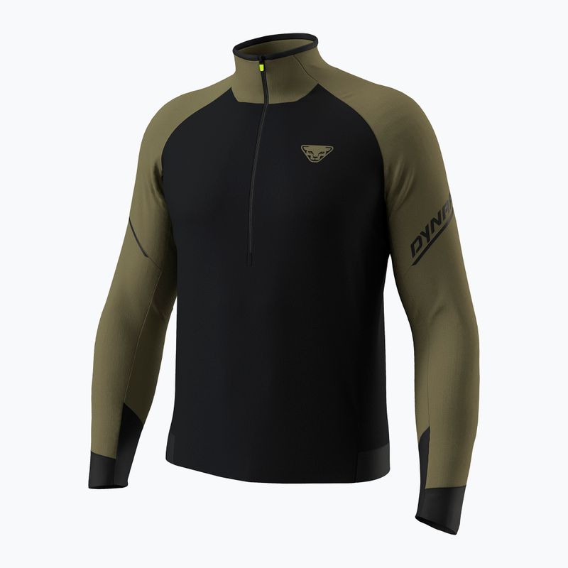 Pánska bežecká mikina Dynafit Alpine LS 1/2 Zip Tee military green/0910 7