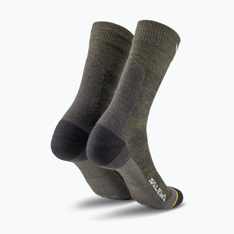 Pánske ponožky Salewa Ortles AM Crew dark olive 2