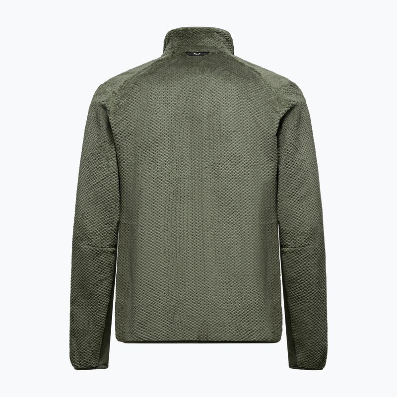 Pánska trekingová mikina Salewa Puez Warm Full Zip faded green 2