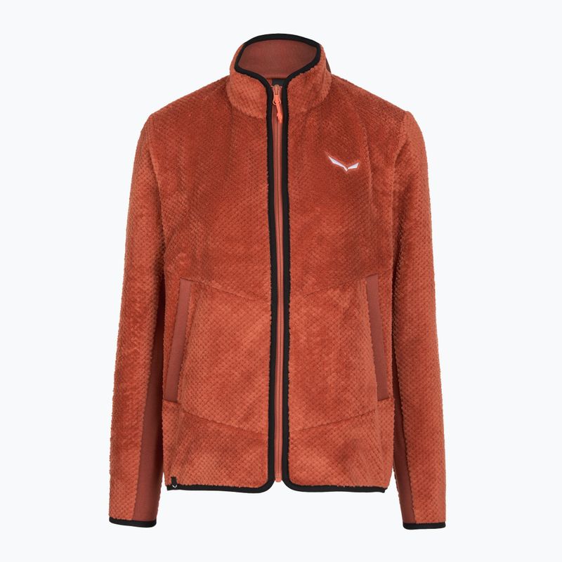 Dámska trekingová mikina Salewa Puez Warm Full Zip etruscan red