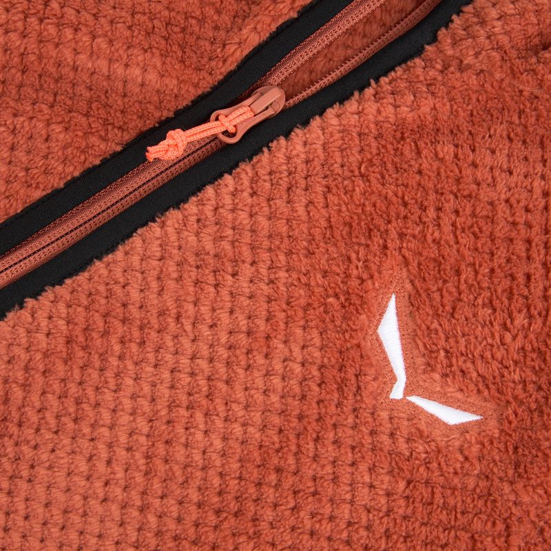 Dámska trekingová mikina Salewa Puez Warm Full Zip etruscan red 3