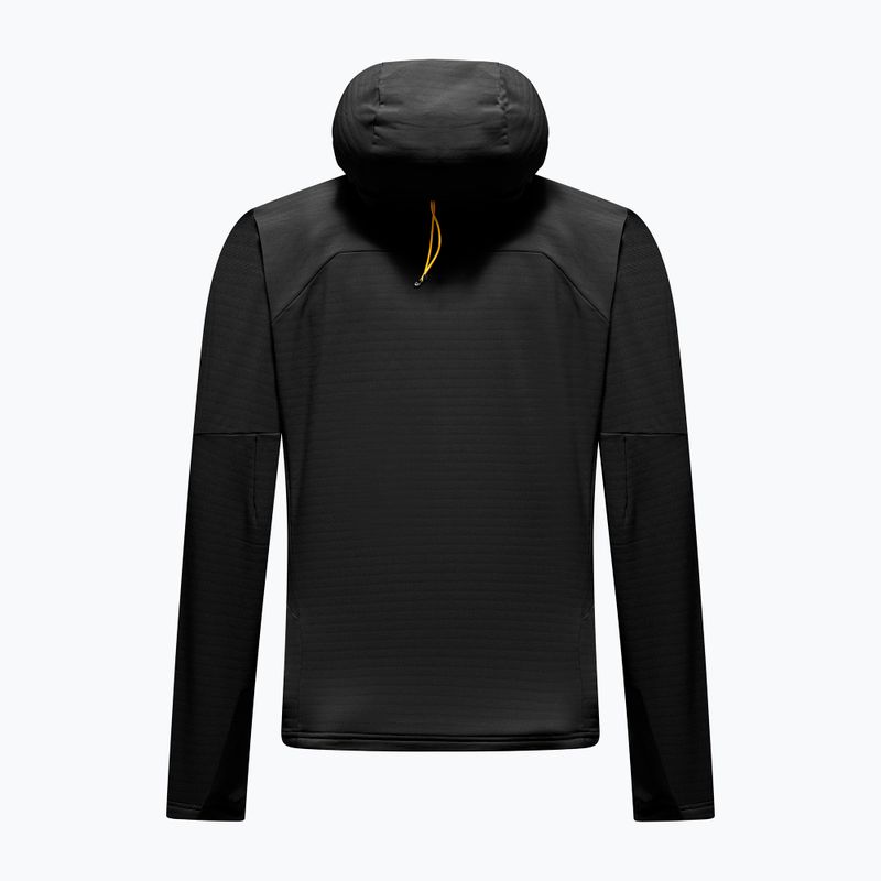 Pánska fleecová mikina Salewa Ortles Fleece Pro Hooded Black Out 2