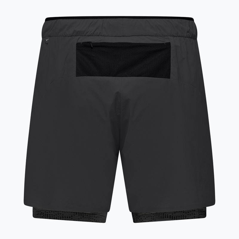 Pánske trekingové šortky Salewa Pedroc DST 2IN1 black out 2