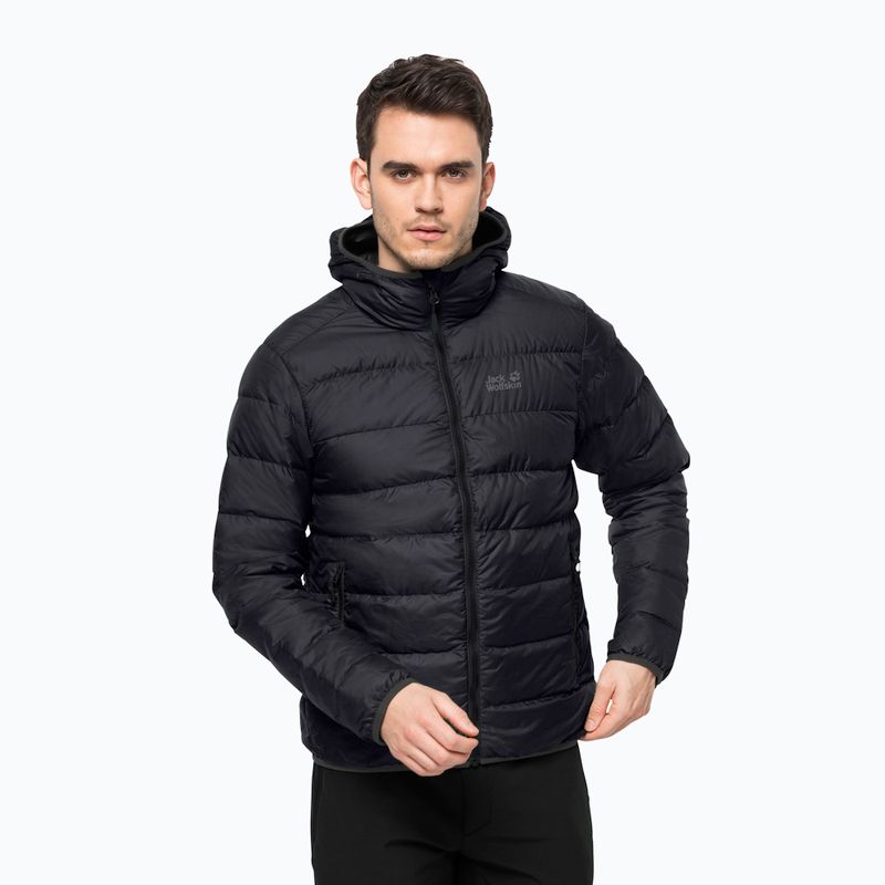 Jack Wolfskin pánska páperová bunda Helium black 1200573_6000