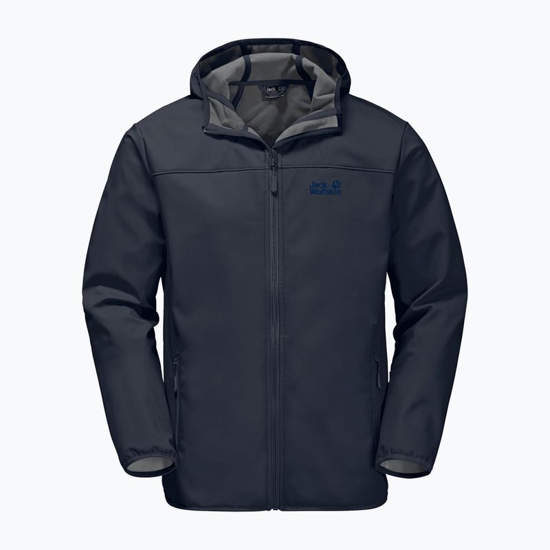 Jack Wolfskin pánska softshellová bunda Northern Point navy blue 1304001_1033 4