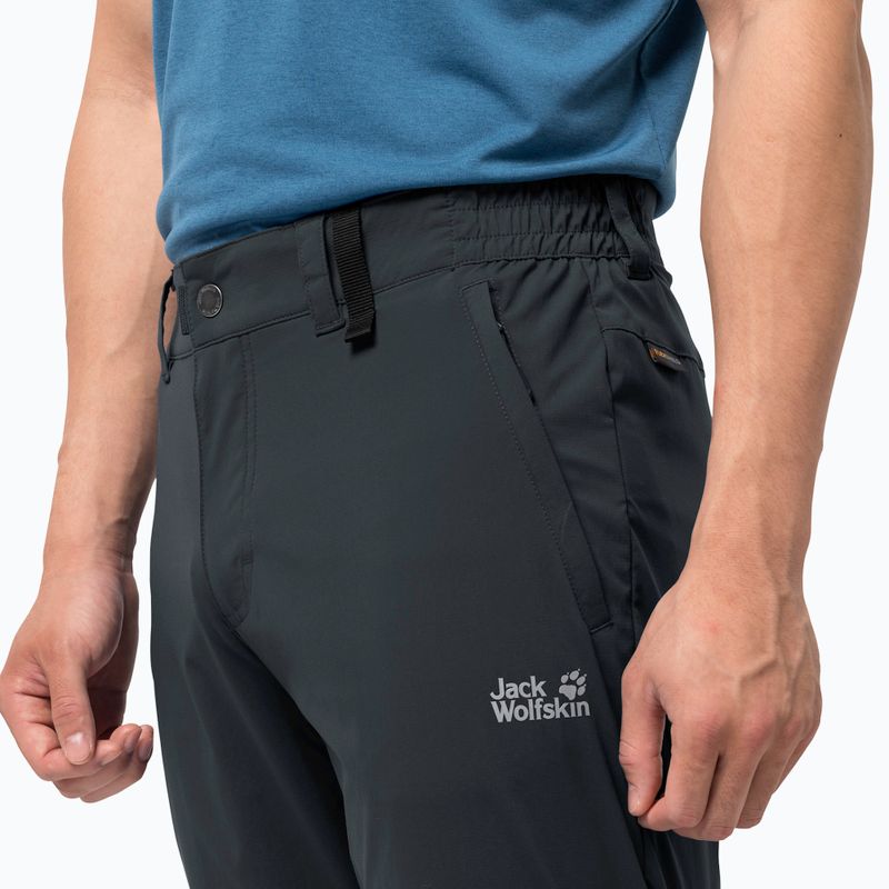 Jack Wolfskin pánske softshellové nohavice Activate Light tmavosivé 1503772_6350 3