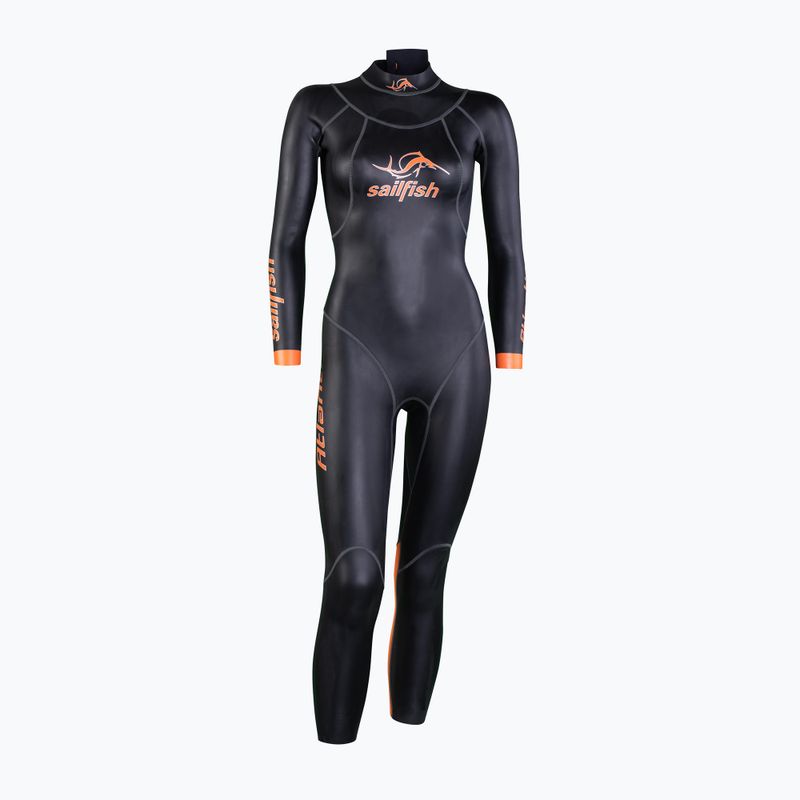 Dámsky triatlonový neoprén sailfish Atlantic 2 black/orange