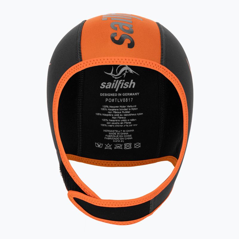 Plachetnica Silikónová čierno-oranžová plavecká čiapka NEOPRENE CAP 2