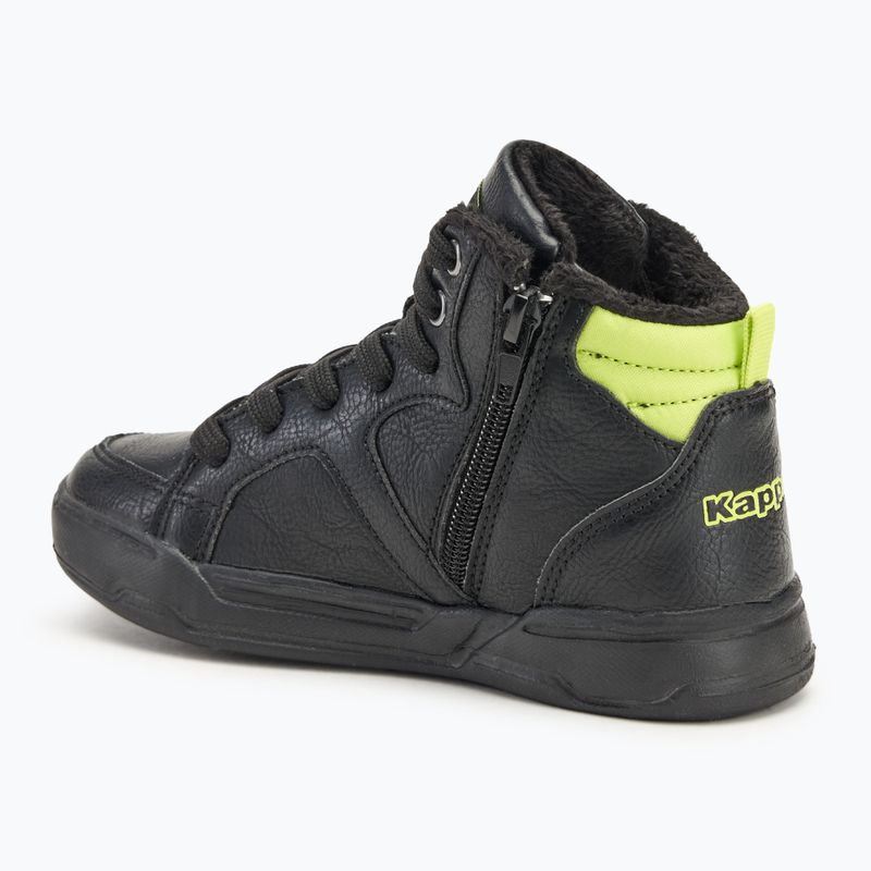 Detské topánky Kappa Grafton black/lime 3