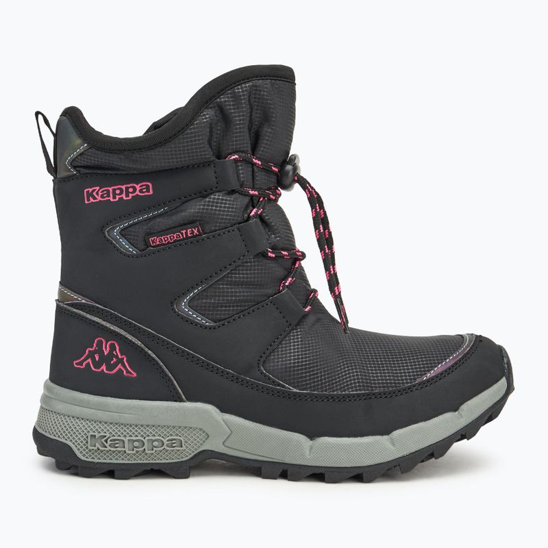 Detské snehule Kappa Youma Tex 260900T black/pink 2
