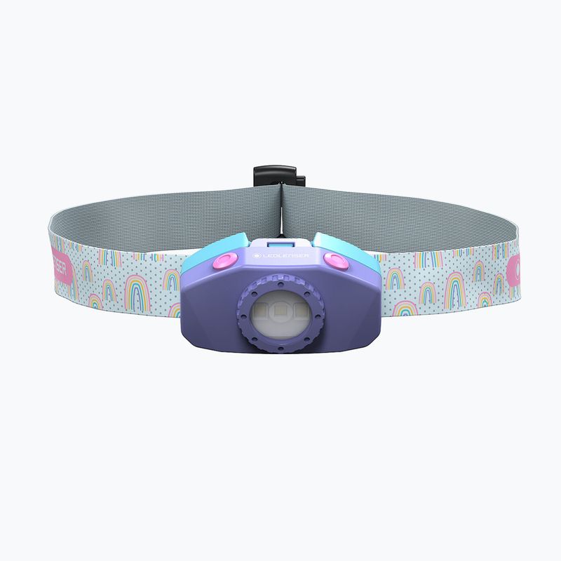 Detská čelová baterka Ledlenser KidLed 2 Box fialová 502538 2