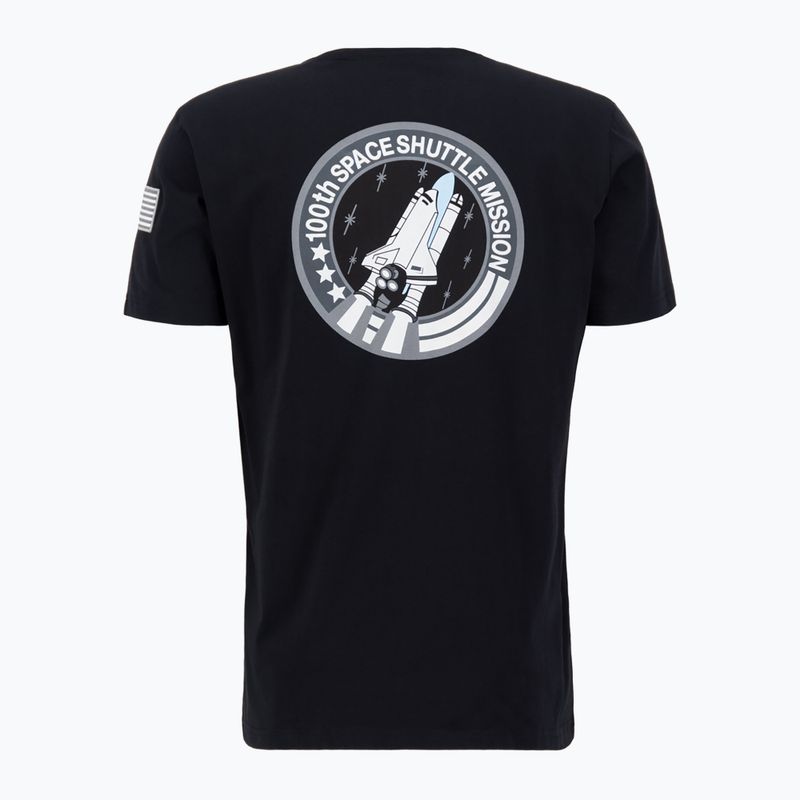 Alpha Industries pánske tričko Space Shuttle čierne 4