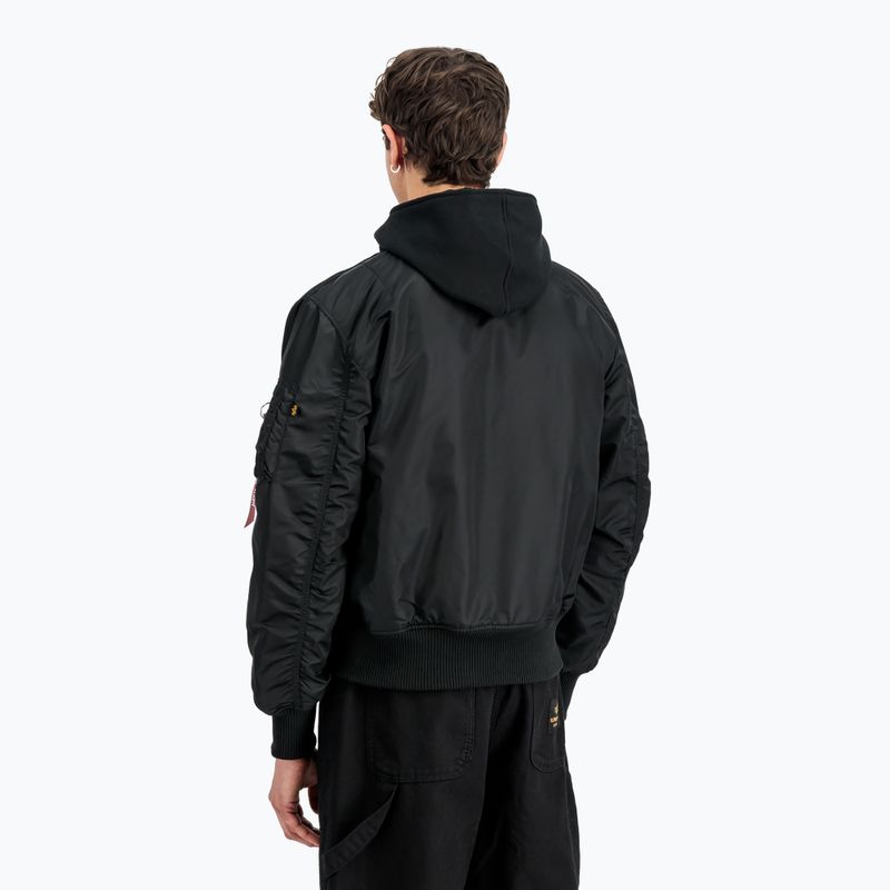 Pánska bunda Alpha Industries MA-1 D-Tec Sleeve Embroidery Bomber black/reflective 3