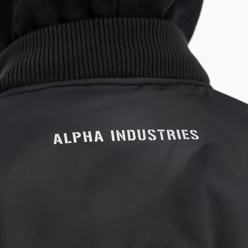 Pánska bunda Alpha Industries MA-1 D-Tec Sleeve Embroidery Bomber black/reflective 4