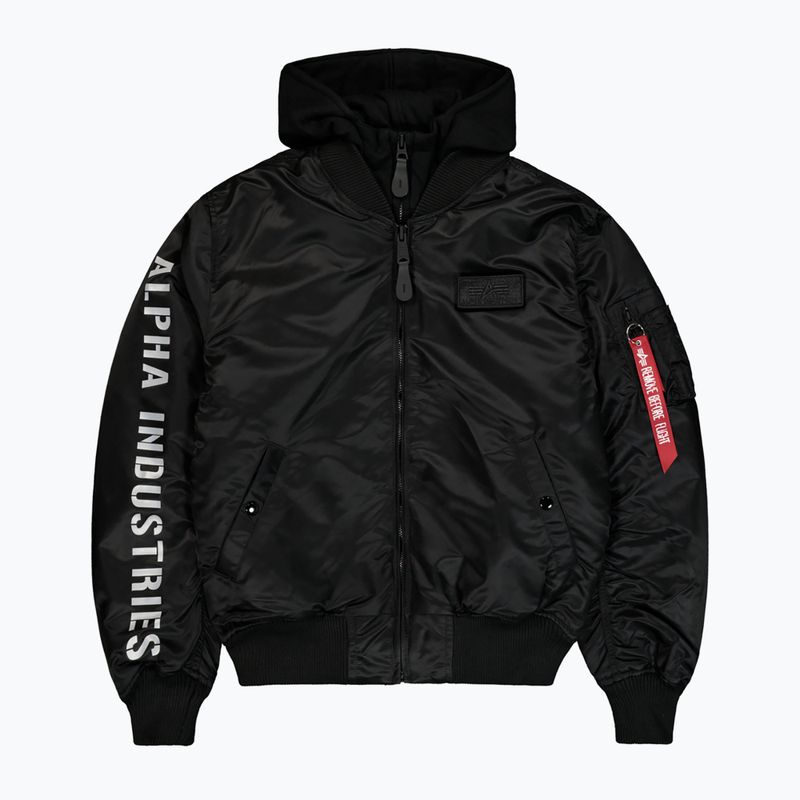 Pánska bunda Alpha Industries MA-1 D-Tec Sleeve Embroidery Bomber black/reflective 7