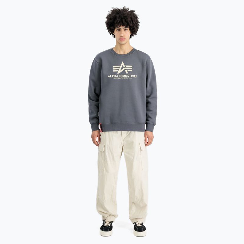 Pánska mikina Alpha Industries Basic greyblack 2