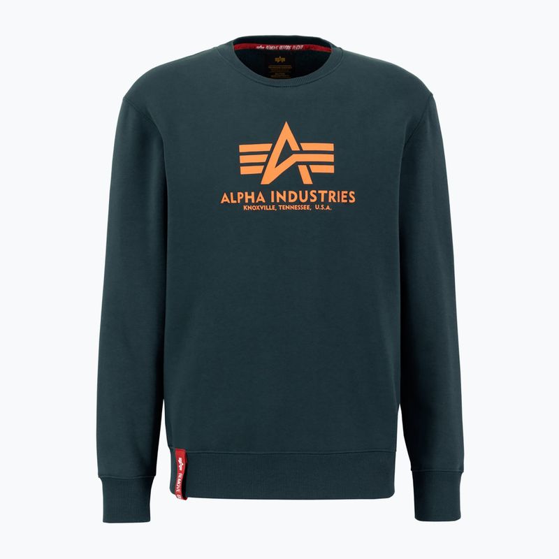 Pánska mikina Alpha Industries Basic dark petrol 2