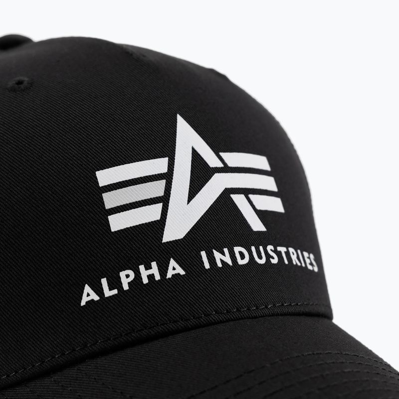 Alpha Industries Basic Trucker baseballová čiapka čierna 5