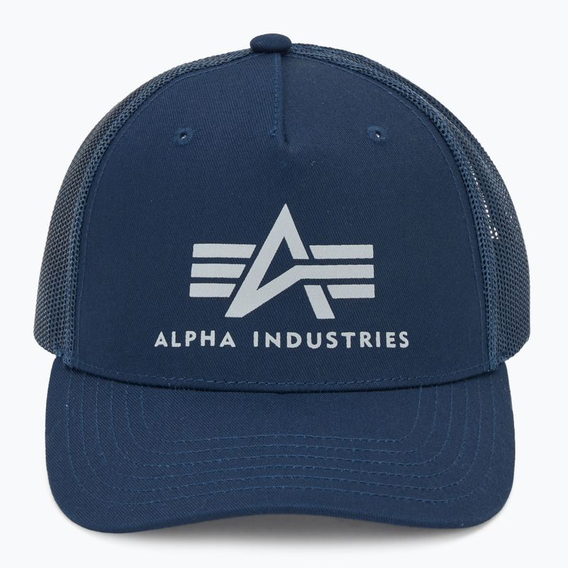Pánska bejzbalová čiapka Alpha Industries Basic Trucker rep.blue 2