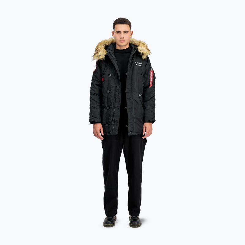 Pánska bunda Alpha Industries N3B Airborne Hooded black 2