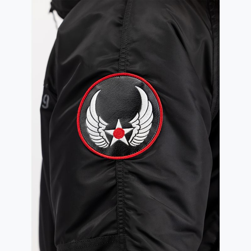 Pánska bunda Alpha Industries N3B Airborne Hooded black 6