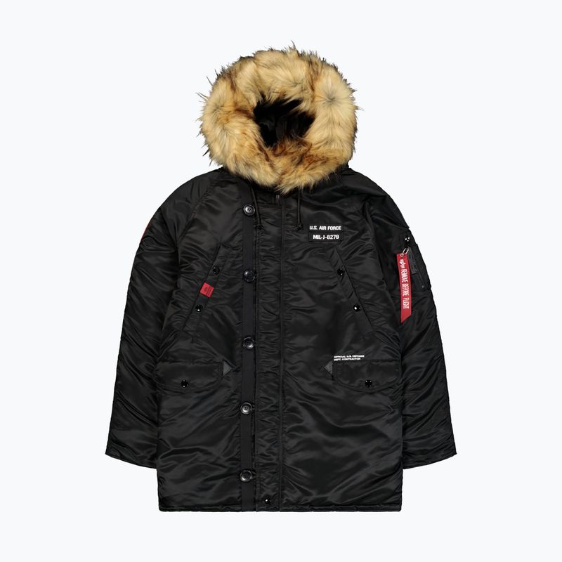 Pánska bunda Alpha Industries N3B Airborne Hooded black 7