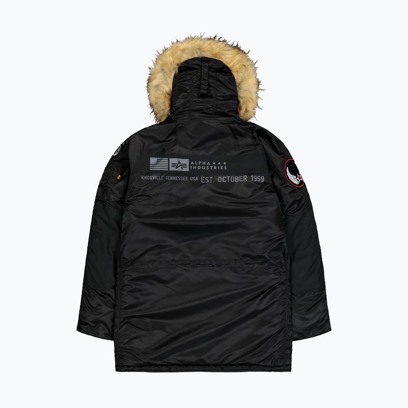 Pánska bunda Alpha Industries N3B Airborne Hooded black 8