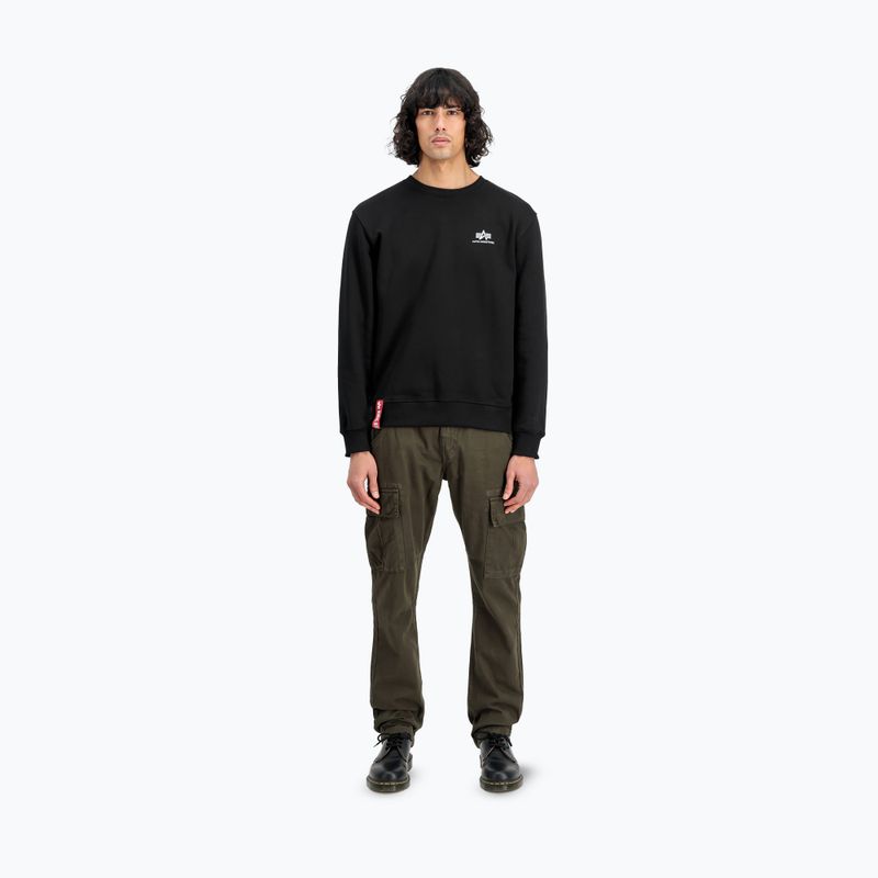 Pánska mikina Alpha Industries Basic Small Logo black 2
