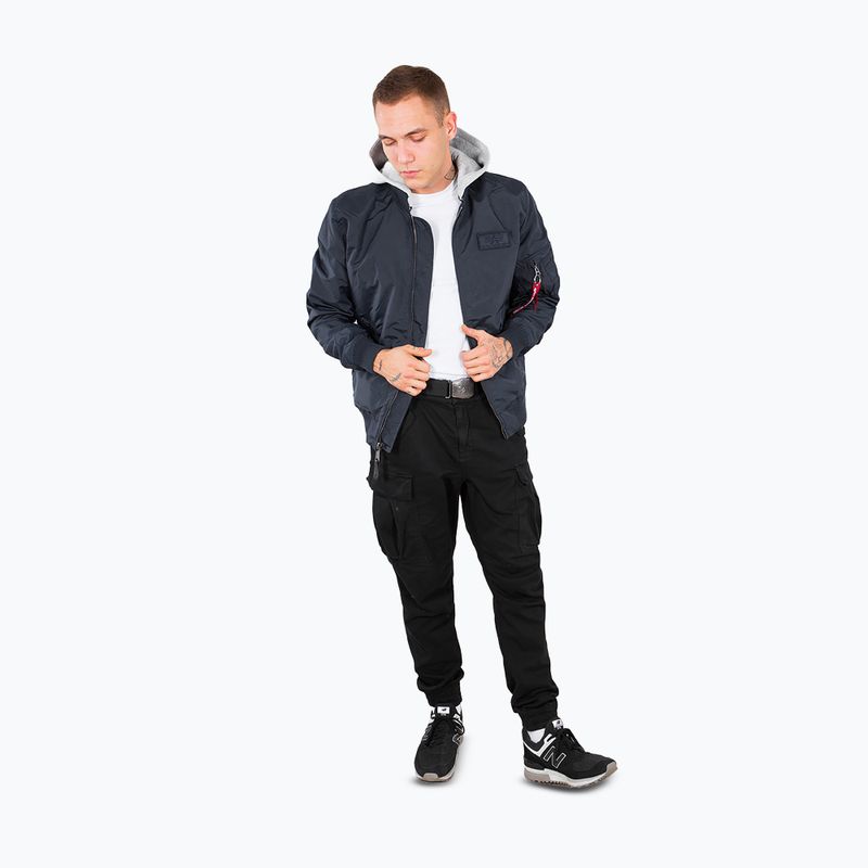 Alpha Industries pánska bunda MA-1 TT Two Tone Hood rep.blue 2