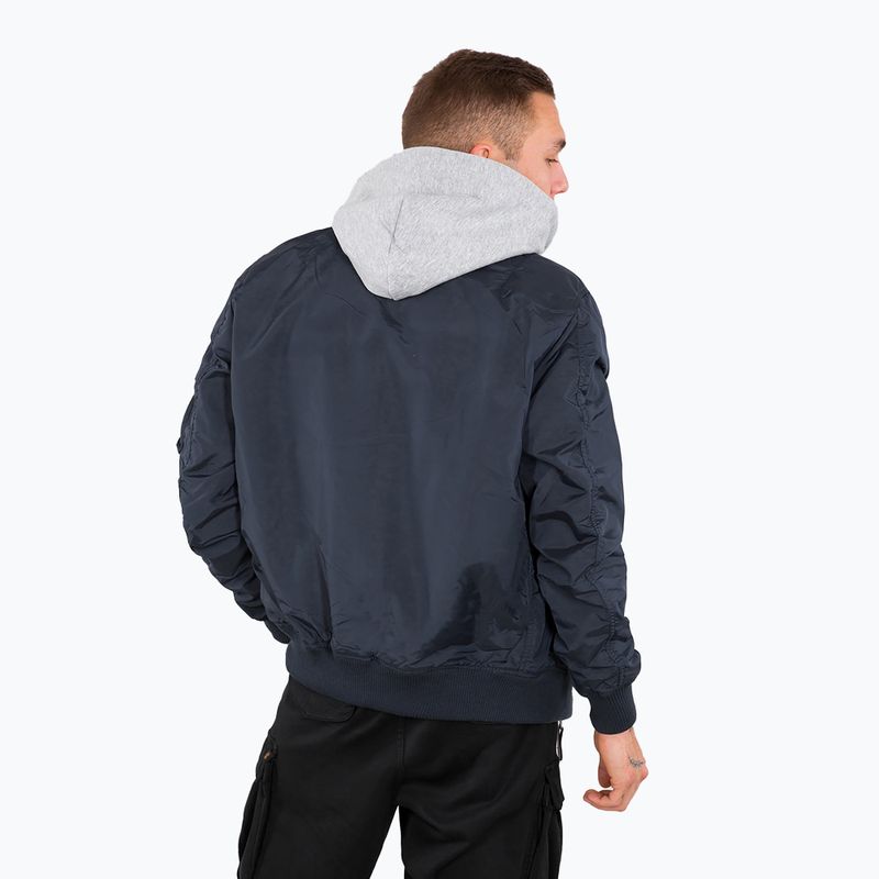 Alpha Industries pánska bunda MA-1 TT Two Tone Hood rep.blue 3