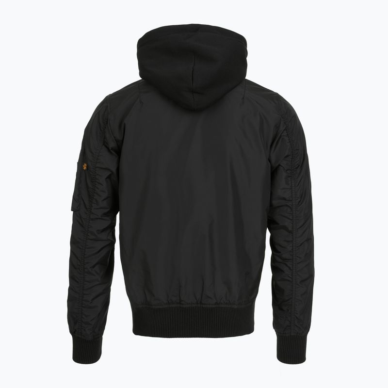Pánska bunda Alpha Industries MA-1 TT Two Tone Hood black/black 4