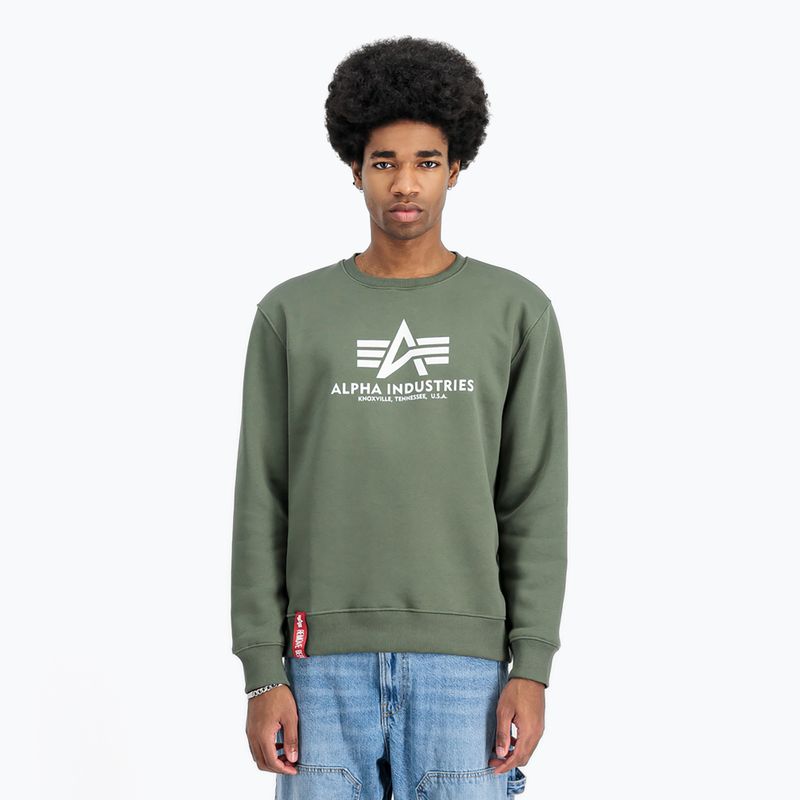 Alpha Industries pánska mikina Basic dark olive