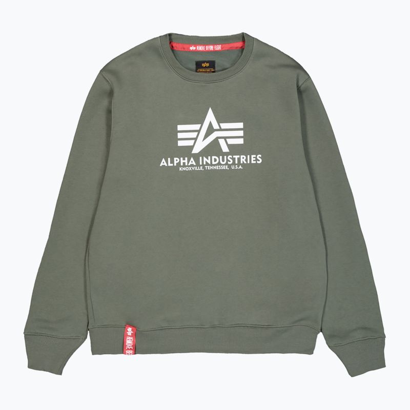 Alpha Industries pánska mikina Basic dark olive 7