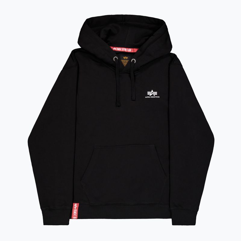 Pánska mikina Alpha Industries Basic Small Logo Hoodie black 7