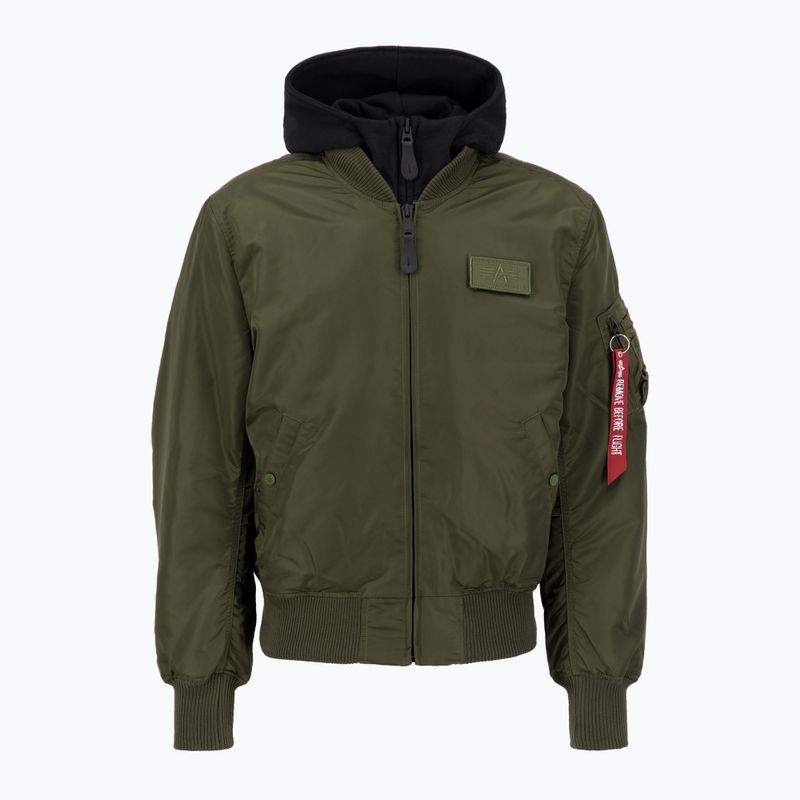 Pánska bunda Alpha Industries MA-1 D-Tec dark green / black