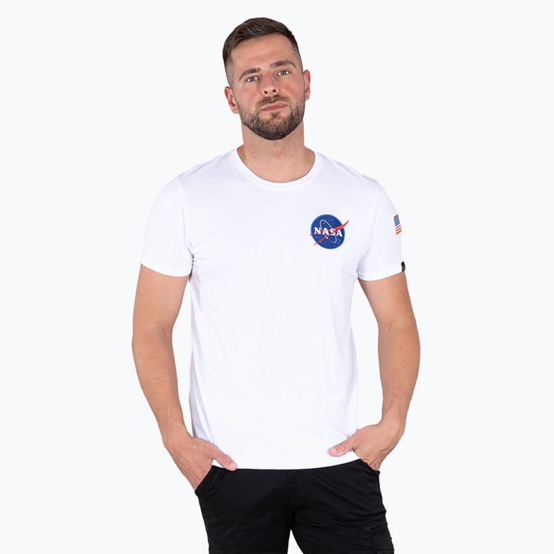 Alpha Industries pánske tričko Space Shuttle T white