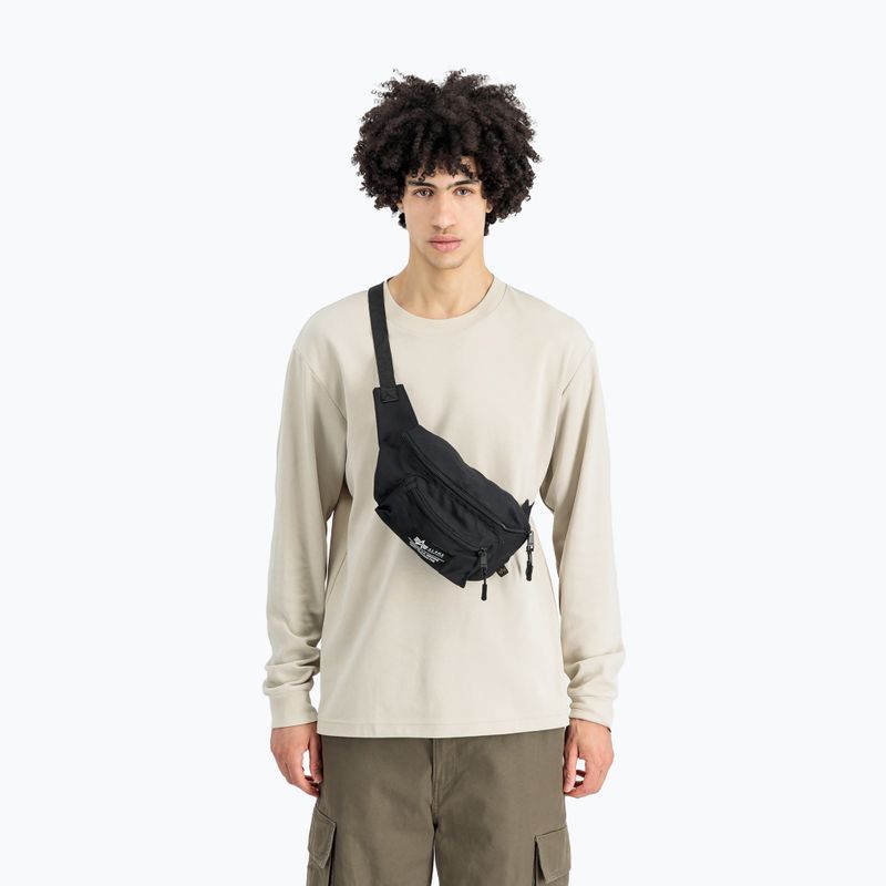 Alpha Industries Veľké vrecko na obličky čierne 4