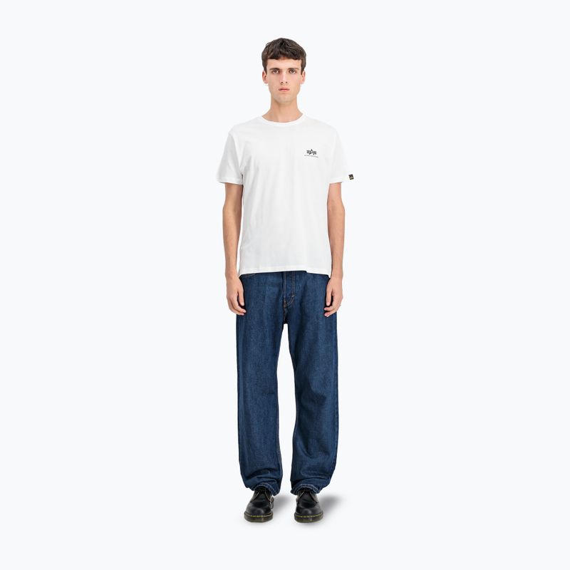 Alpha Industries pánske tričko Backprint white 2