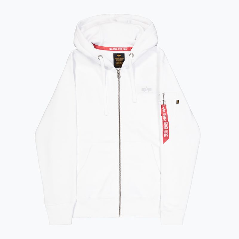 Alpha Industries pánska mikina Back Print Zip white 8