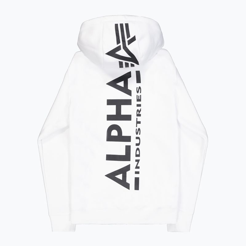 Alpha Industries pánska mikina Back Print Zip white 9
