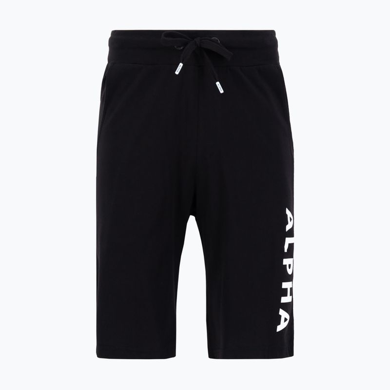 Pánske krátke nohavice Alpha Industries Jersey čierne