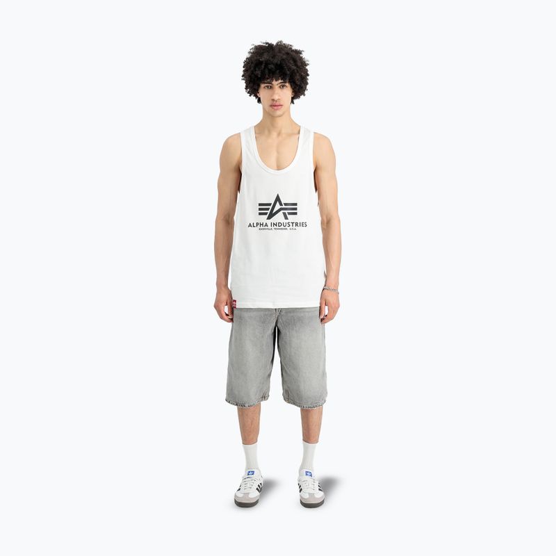 Pánske tričko Alpha Industries Basic Tank Body Building T-shirt white 2