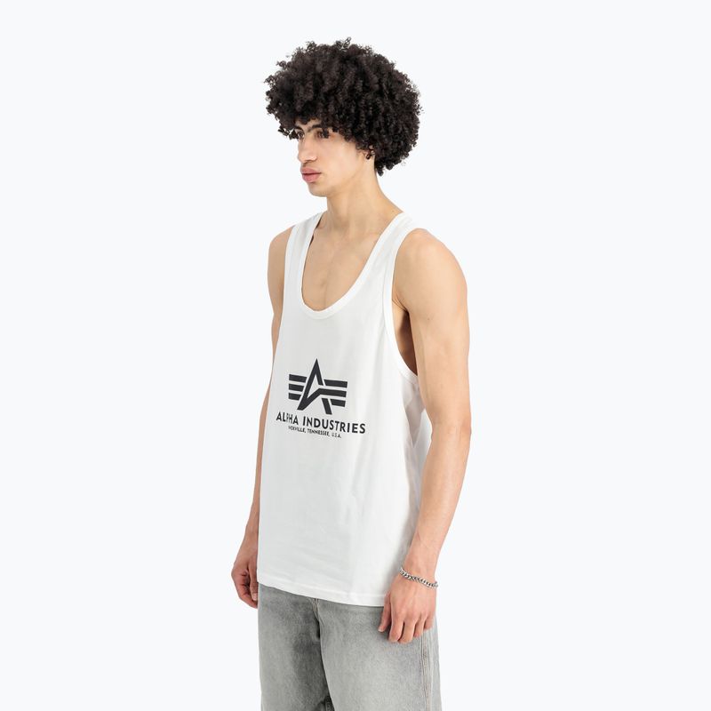 Pánske tričko Alpha Industries Basic Tank Body Building T-shirt white 3
