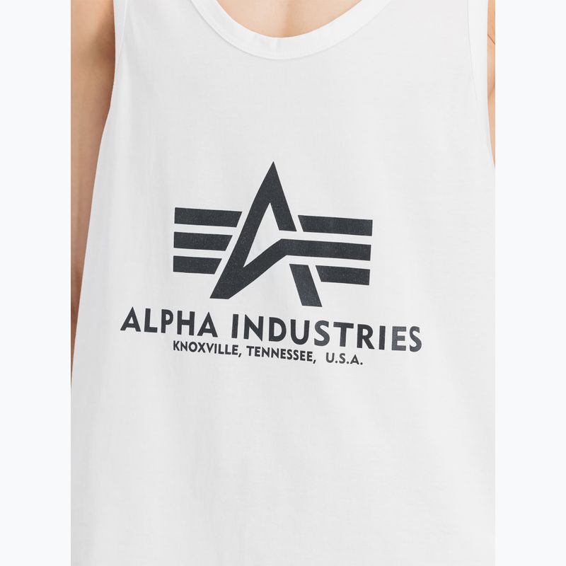 Pánske tričko Alpha Industries Basic Tank Body Building T-shirt white 5