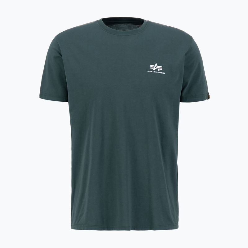 Pánske tričko Alpha Industries Basic Small Logo T-shirt navy green 4