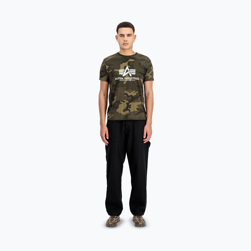 Pánske polo tričko Alpha Industries Basic Camo olive camo 2