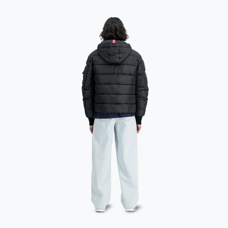 Pánska bunda Alpha Industries Hooded Puffer Faux Down black 3