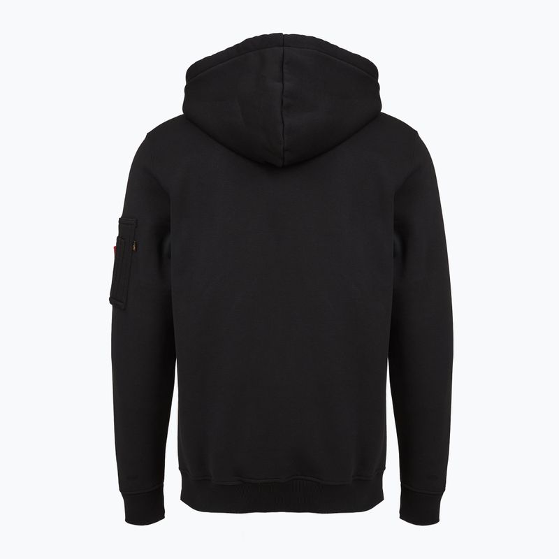 Alpha Industries pánska mikina Alpha Label black 2