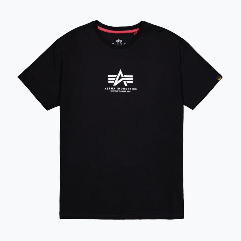 Pánske tričko Alpha Industries Basic Mid Logo čierne 7