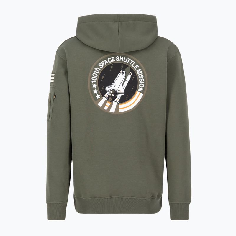 Alpha Industries pánska mikina Space Shuttle dark olive 2